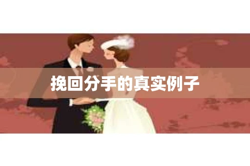 挽回分手的真实例子
