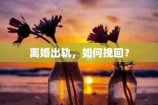 离婚出轨，如何挽回？