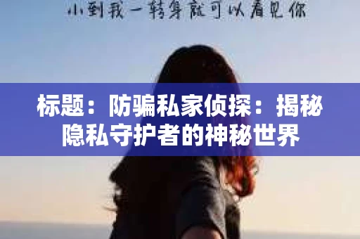 标题：防骗私家侦探：揭秘隐私守护者的神秘世界
