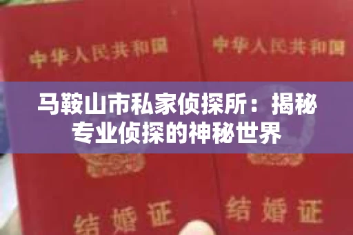 马鞍山市私家侦探所:揭秘专业侦探的神秘世界 马鞍山市私家侦探所:揭秘专业侦探的神秘世界