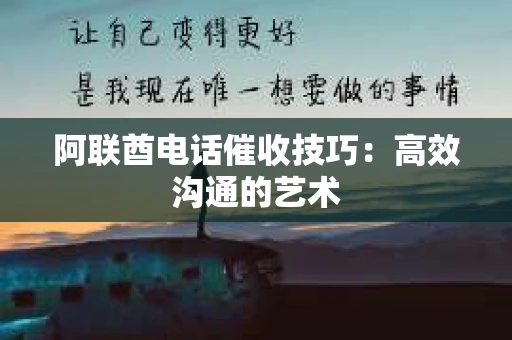 阿联酋电话催收技巧：高效沟通的艺术