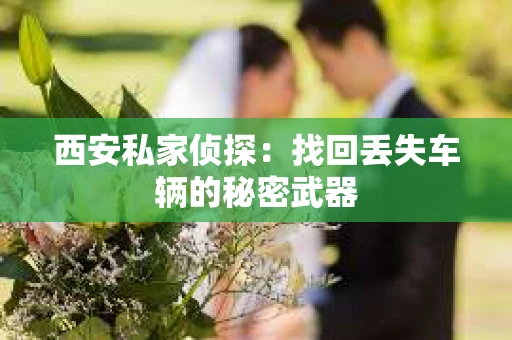 西安私家侦探：找回丢失车辆的秘密武器