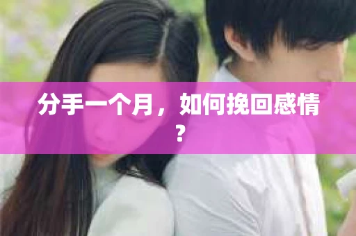 分手一个月,如何挽回感情? 分手一个月,如何挽回感情?