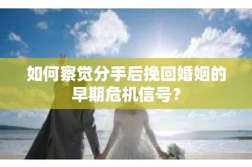 如何察觉分手后挽回婚姻的早期危机信号？